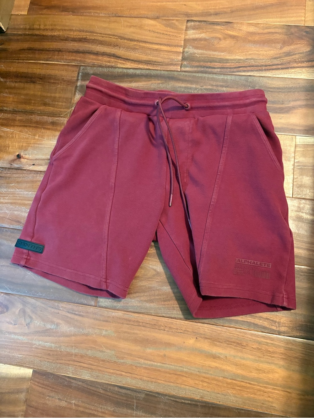 Alphalete Identity Men’s Burgundy Sweat Shorts Jogger Lounge Athletic s (0454)